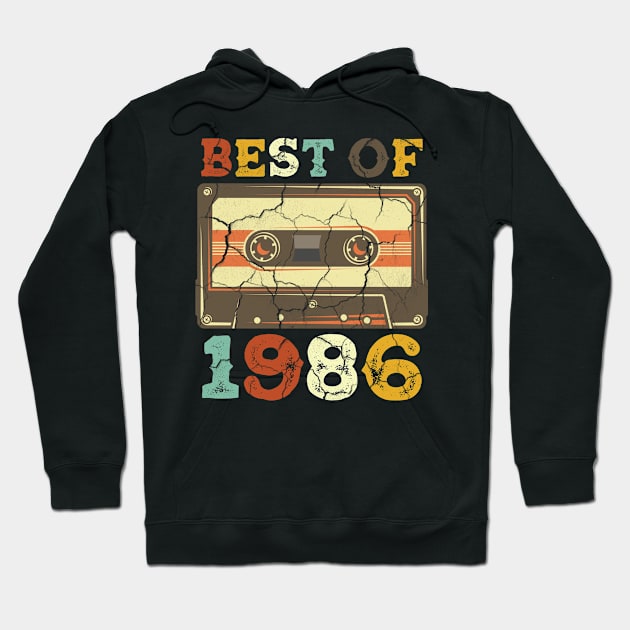 Best 1986 Cassette Hoodie by Cooldruck